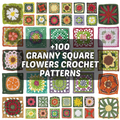 🌸 100+ Granny Square Flower Crochet Patterns